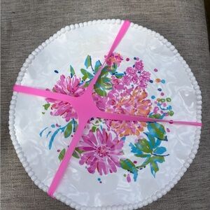 Lilly Pulitzer White Decorative Plate